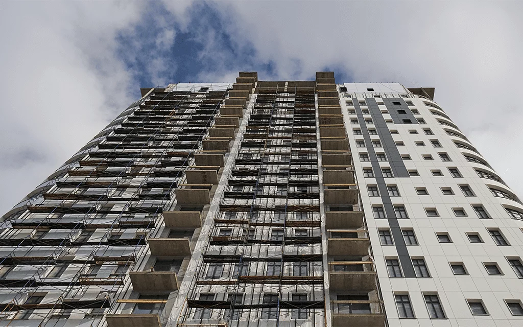 High rise building cladding